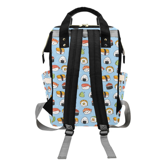 Sushi Print Design LKS303 Diaper Bag Backpack