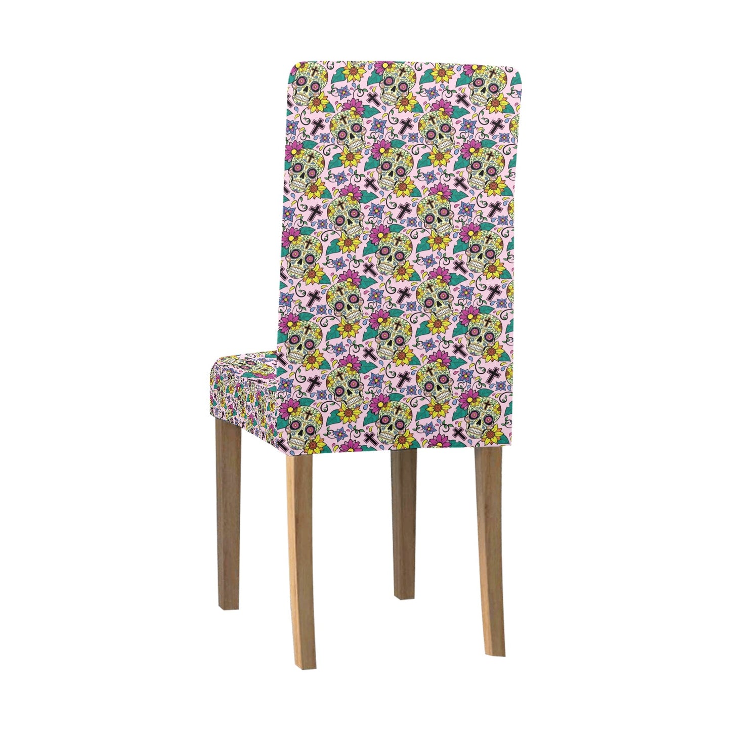 Sugar Skull Print Design LKS307 Dining Chair Slipcover