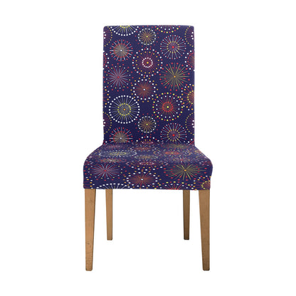 Firework Flower Style Print Design LKS302 Dining Chair Slipcover