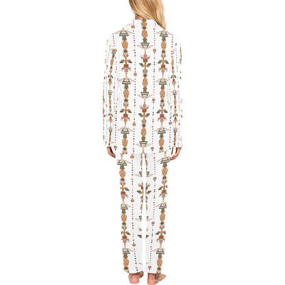 Totem Print Design LKS302 Women's Long Pajama Set