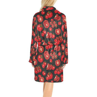 Tomato Print Design LKS303 Women's Fleece Robe