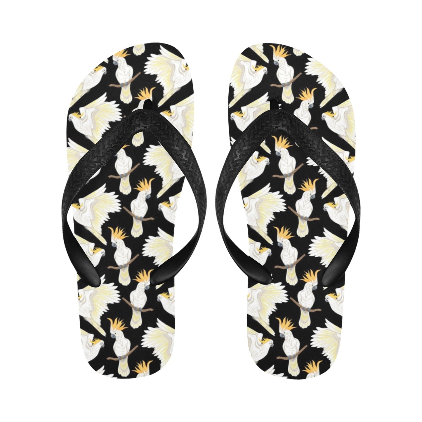 Cockatoo Print Design LKS402 Flip Flops
