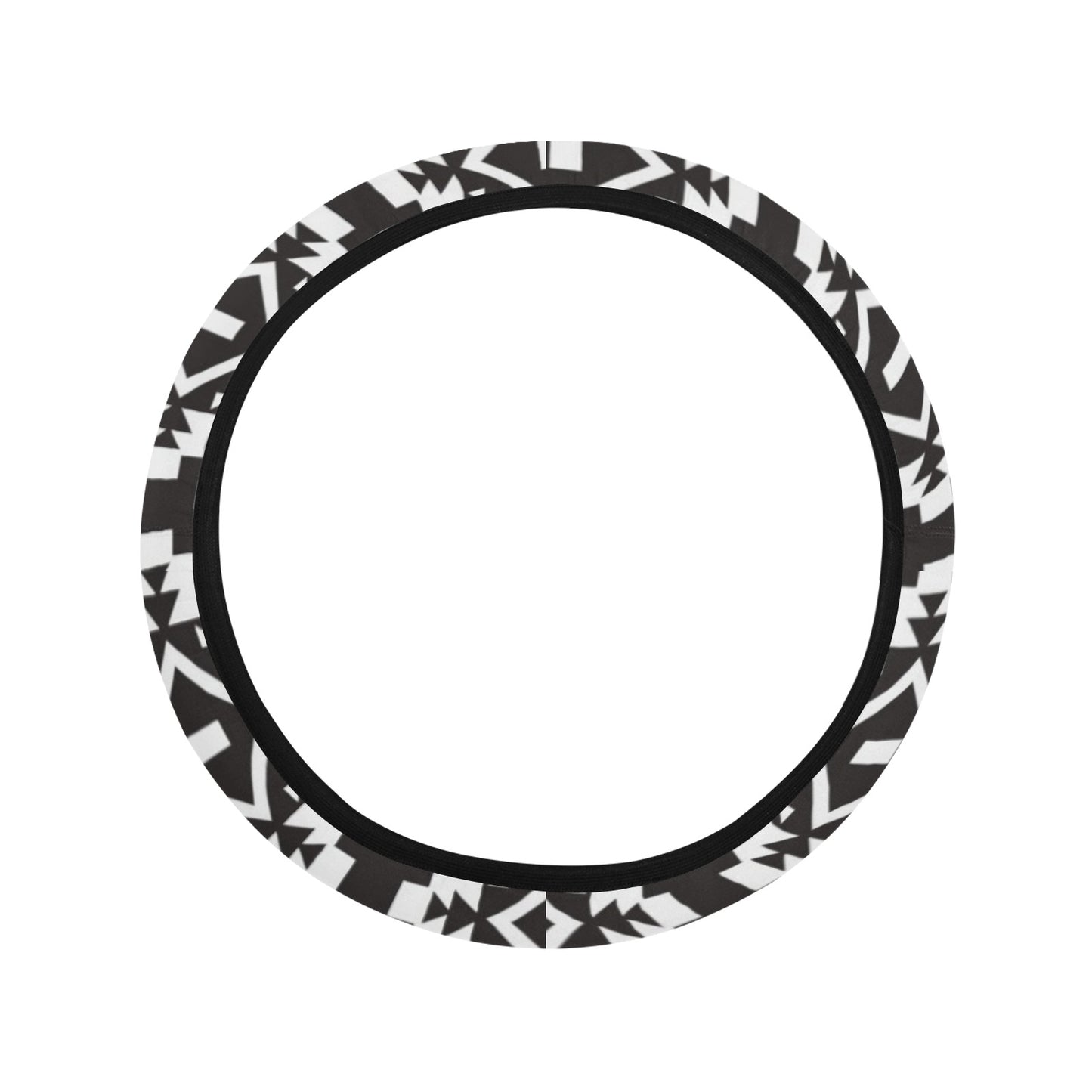 Tribal Pattern Print Design LKS303 Steering Wheel Cover with Elastic Edge