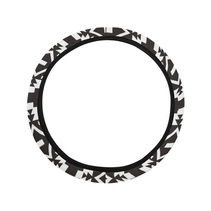 Tribal Pattern Print Design LKS303 Steering Wheel Cover with Elastic Edge