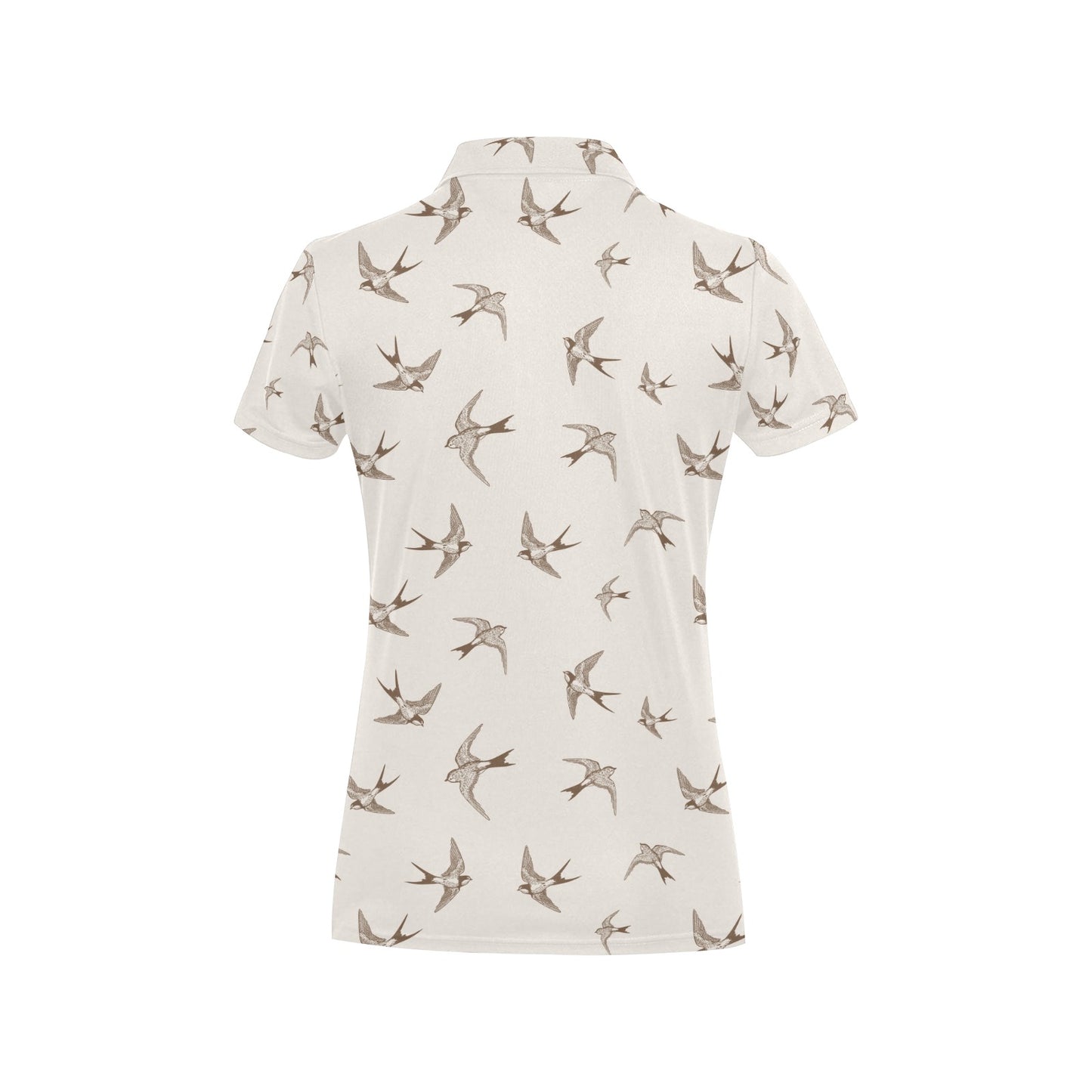 Swallow Bird Pattern Print Design 01 Women's Polo Shirt