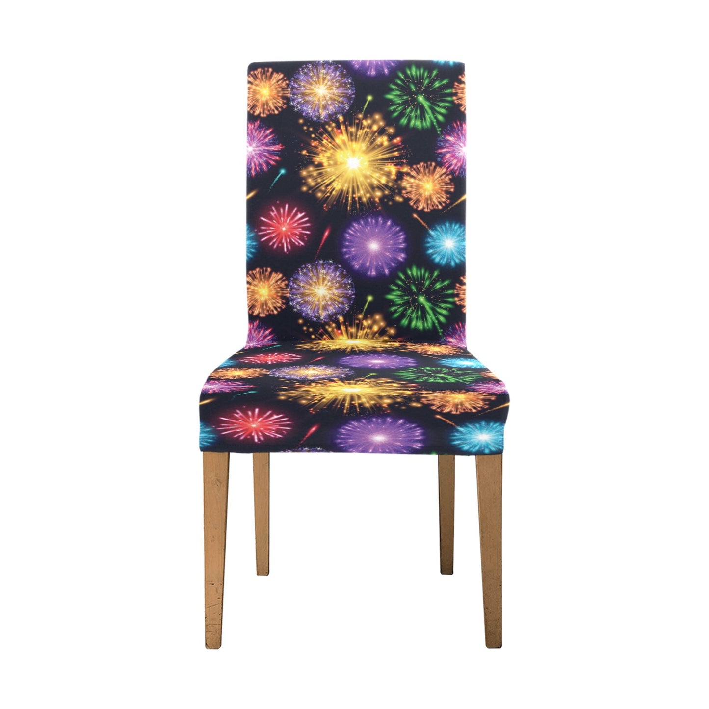 Firework Print Design LKS305 Dining Chair Slipcover