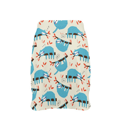 Sloth Print Design LKS3011 17" Golf & Pickleball Skort with Pockets