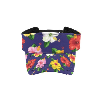 Hibiscus Colorful Print Design LKS301 Unisex Sun Visor