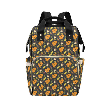 Squirrel Print Design LKS301 Diaper Bag Backpack