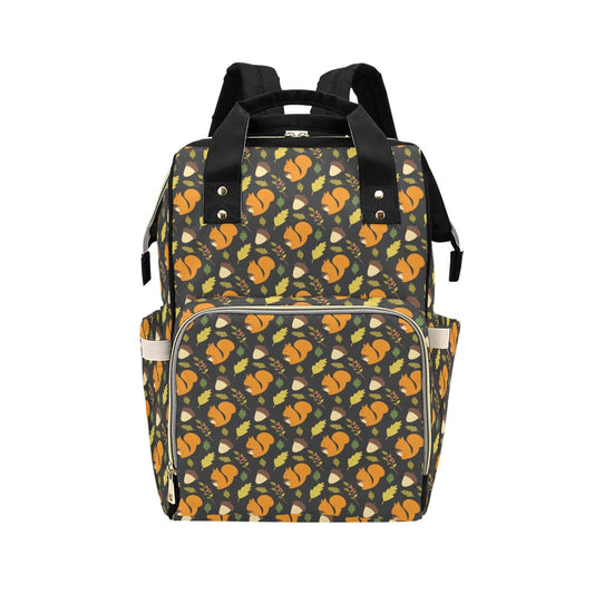 Squirrel Print Design LKS301 Diaper Bag Backpack