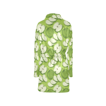 Apple Pattern Print Design AP010 Women's Fleece Robe