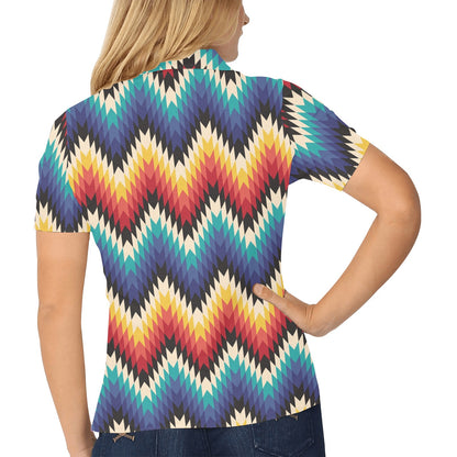 Tribal Aztec Women's Polo Shirt