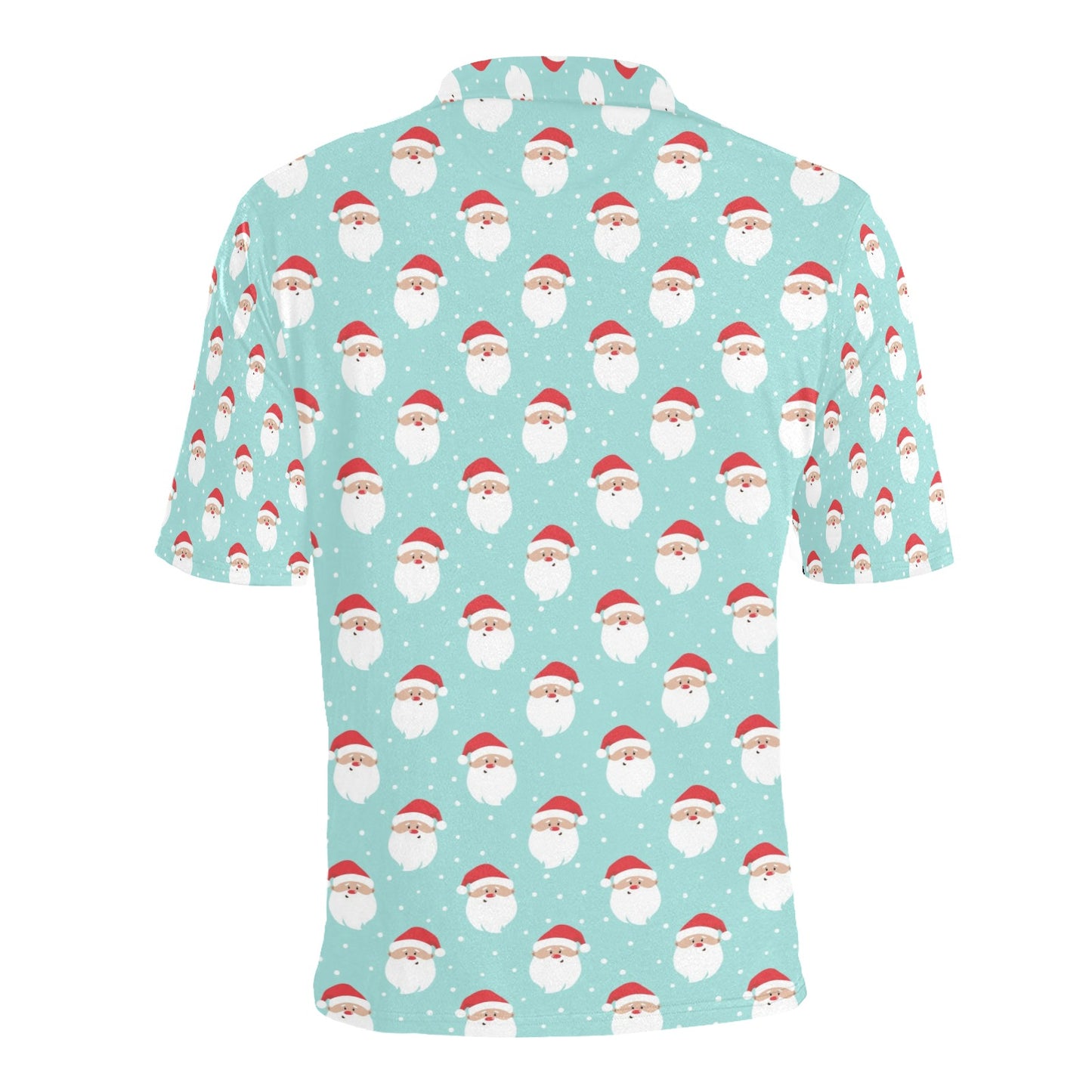 Santa Print Design LKS308 Men Polo Shirt