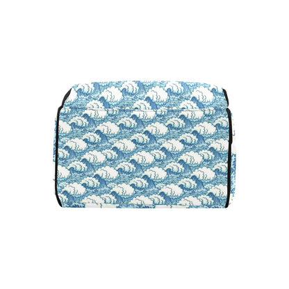 Wave Japan Style Print Design LKS304 Diaper Bag Backpack