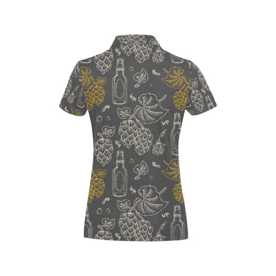 Hope Pattern Print Design 01 Women's Polo Shirt