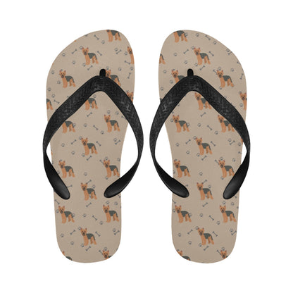 Yorkshire Terriers Print Design LKS305 Flip Flops