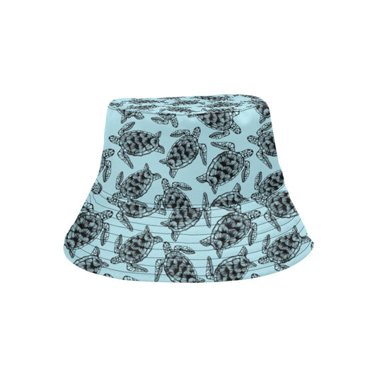 Sea Turtle Print Design LKS3010 Unisex Bucket Hat