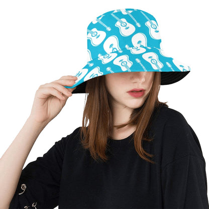 Acoustic Guitar Print Design LKS404 Unisex Bucket Hat