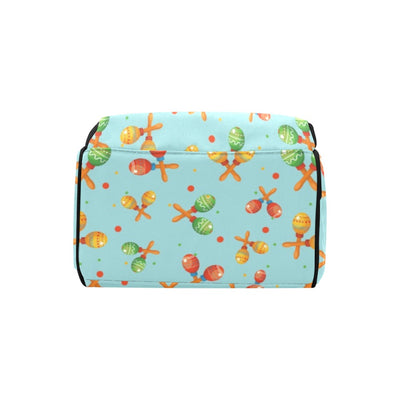 Maracas Print Design LKS402 Diaper Bag Backpack