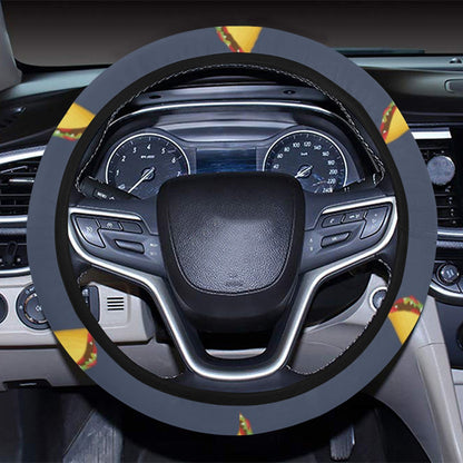 Taco Print Design LKS305 Steering Wheel Cover with Elastic Edge