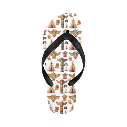 Totem Native Print Design LKS303 Flip Flops