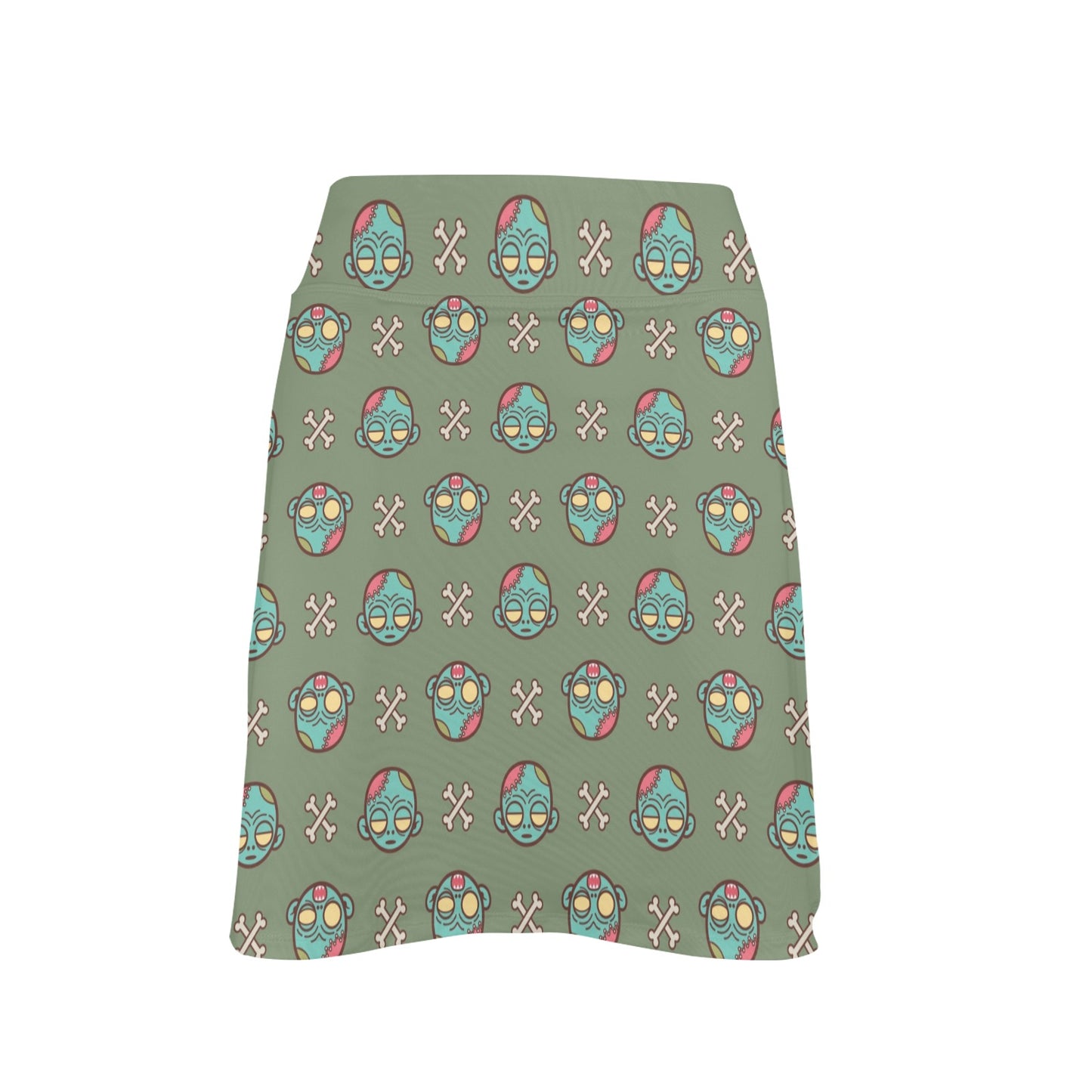 Zombie Print Design LKS301 17" Golf & Pickleball Skort with Pockets