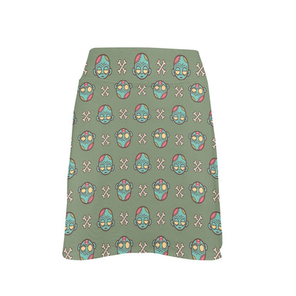 Zombie Print Design LKS301 17" Golf & Pickleball Skort with Pockets