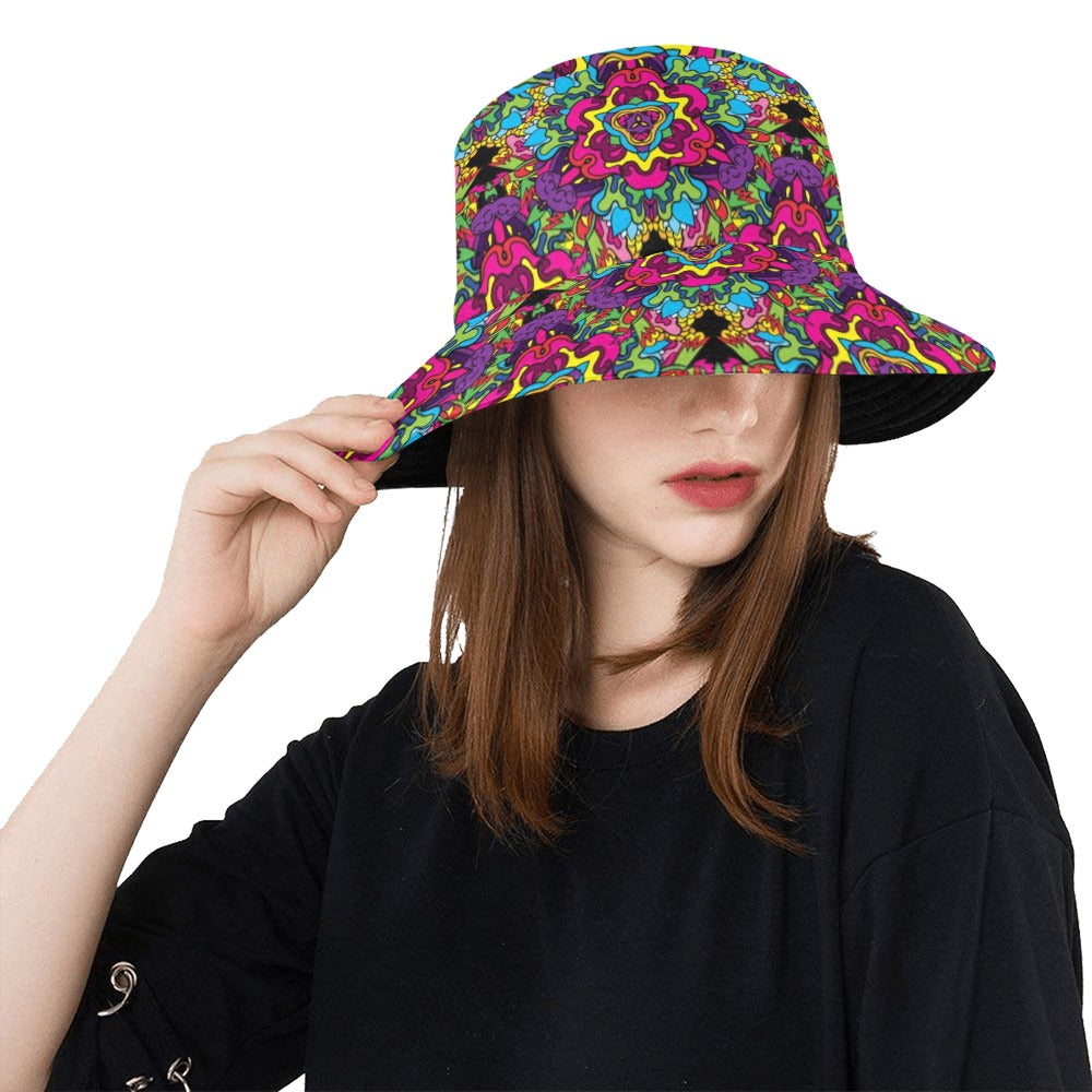 Trippy Print Design LKS303 Unisex Bucket Hat