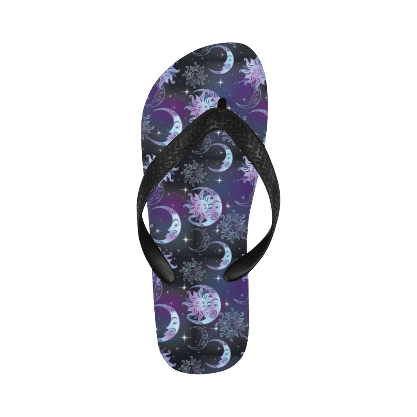 Sun Moon Print Design LKS303 Flip Flops
