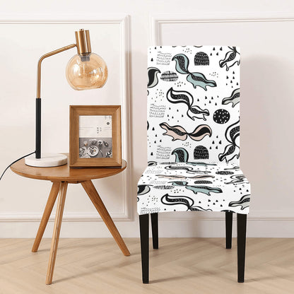 Skunk Print Design LKS303 Dining Chair Slipcover