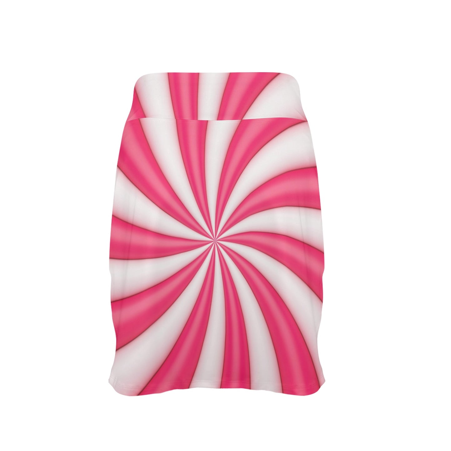 Vortex Twist Swirl Candy Print 17" Golf & Pickleball Skort with Pockets