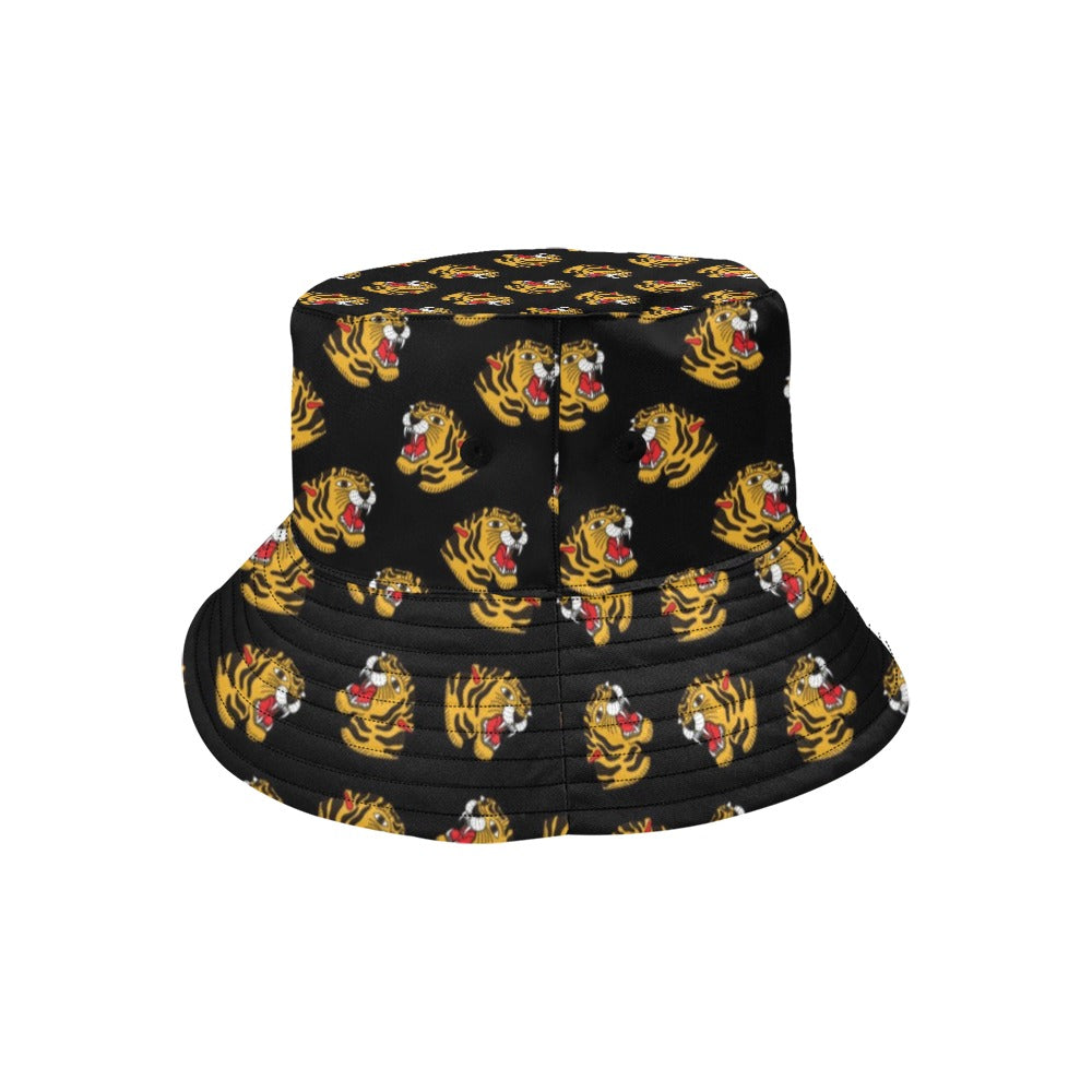 Tiger Head Print Design LKS306 Unisex Bucket Hat