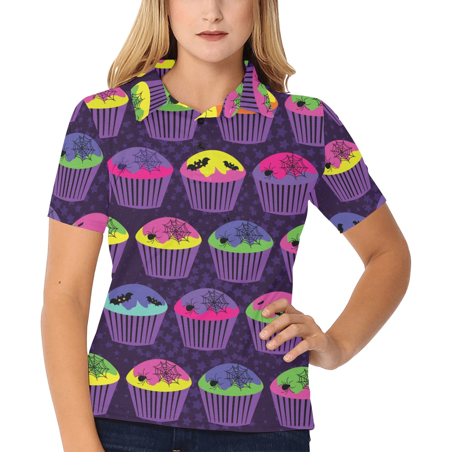 CupCake Halloween Women's Polo Shirt