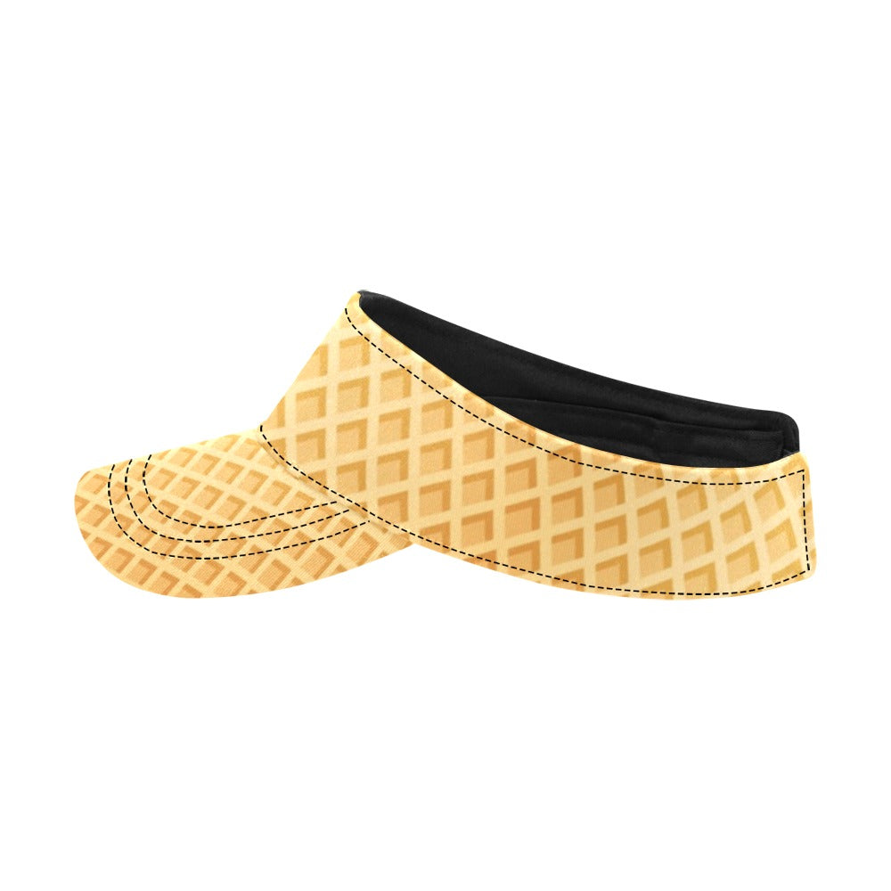Waffle Texture Print Design LKS302 Unisex Sun Visor