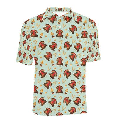 Thanksgiving Print Design LKS309 Men Polo Shirt