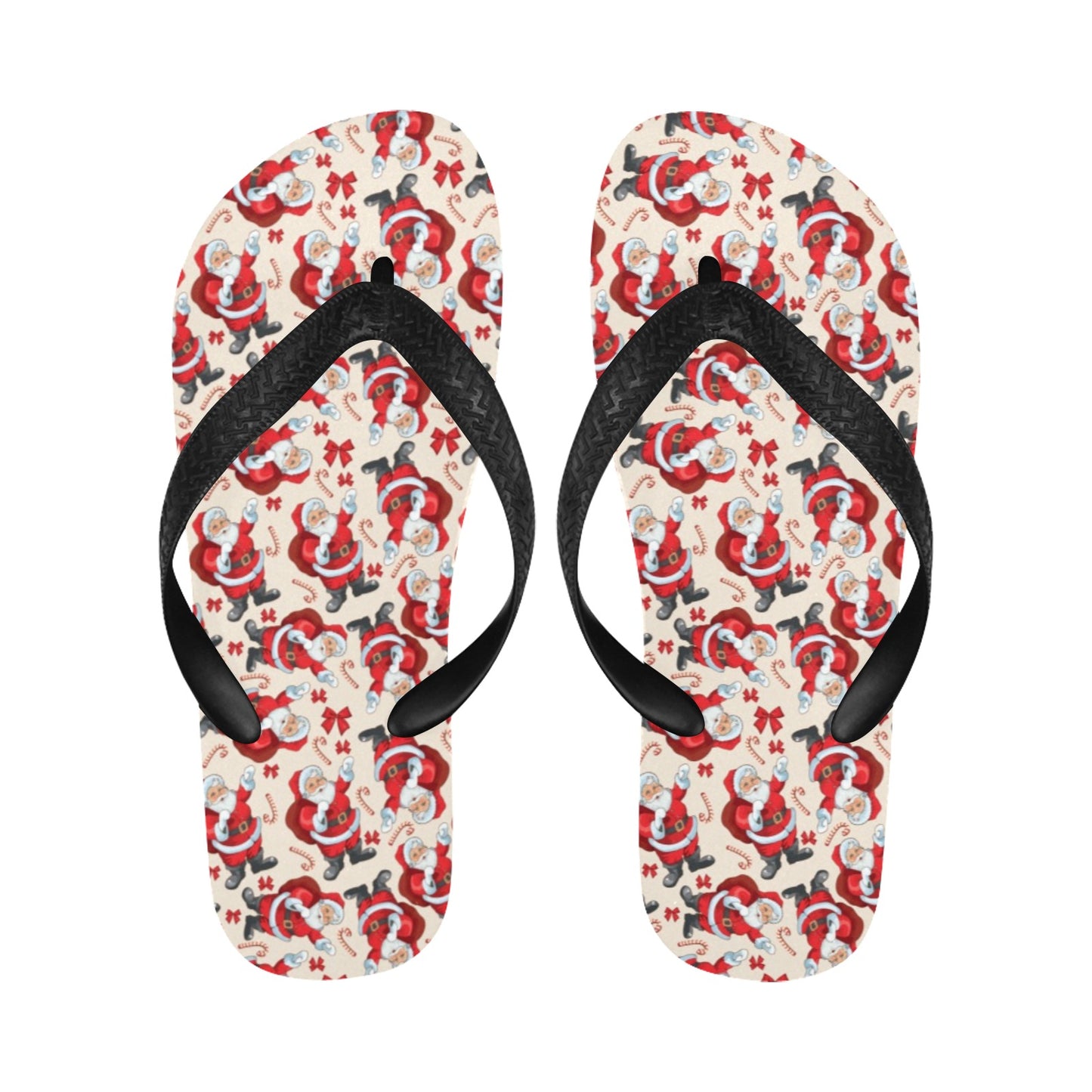Santa Christmas Themed Print Design LKS302 Flip Flops