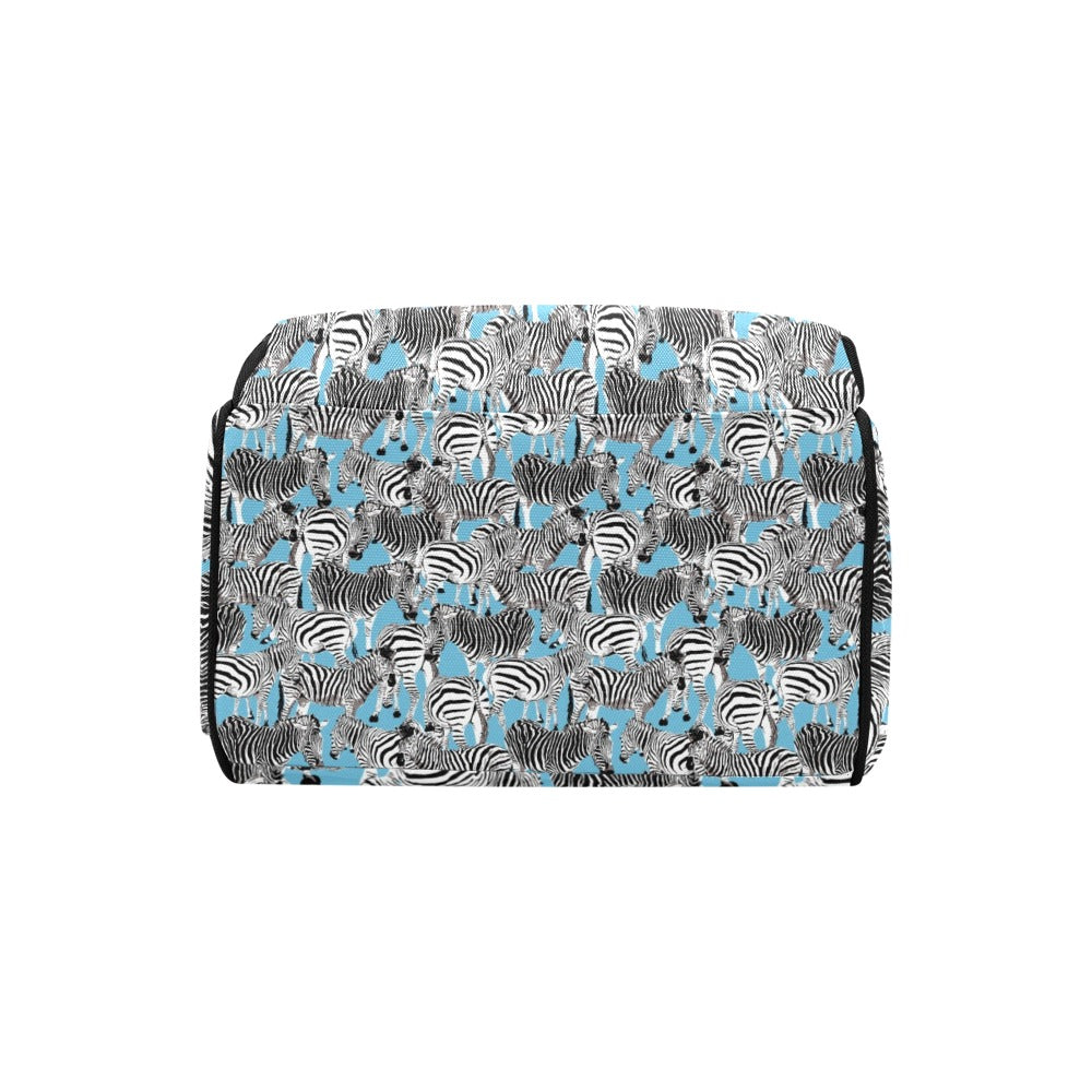 Zebra Print Design LKS305 Diaper Bag Backpack