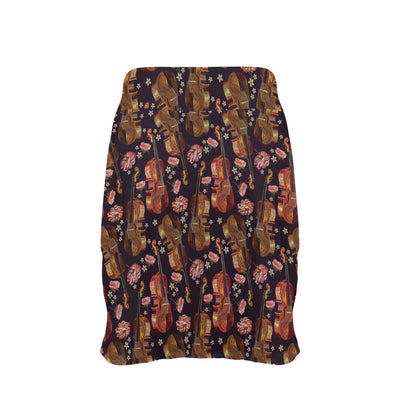 Violin Print Design LKS402 17" Golf & Pickleball Skort with Pockets