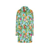 Pineapple Hawaiian flower Tropical Women's Fleece Robe