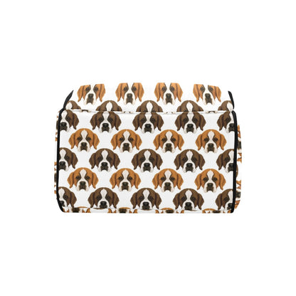 St Bernards Print Design LKS301 Diaper Bag Backpack