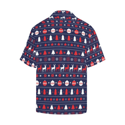Reindeer Print Design LKS404 Men's Men's Hawaiian Shirt