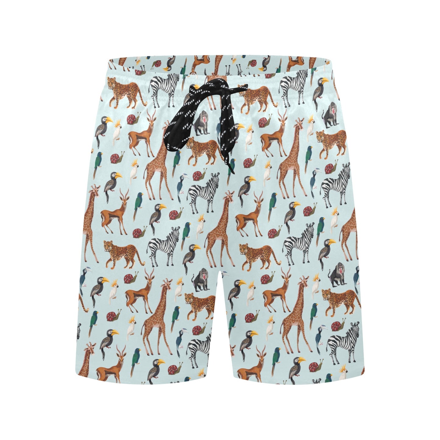 Safari Animal Print Design LKS306 Men's Swim Trunks Beach Shorts