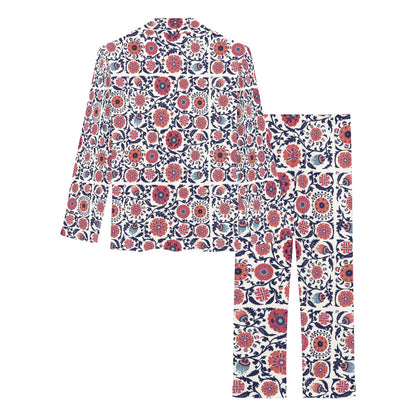 Suzani Print Design LKS304 Women's Long Pajama Set