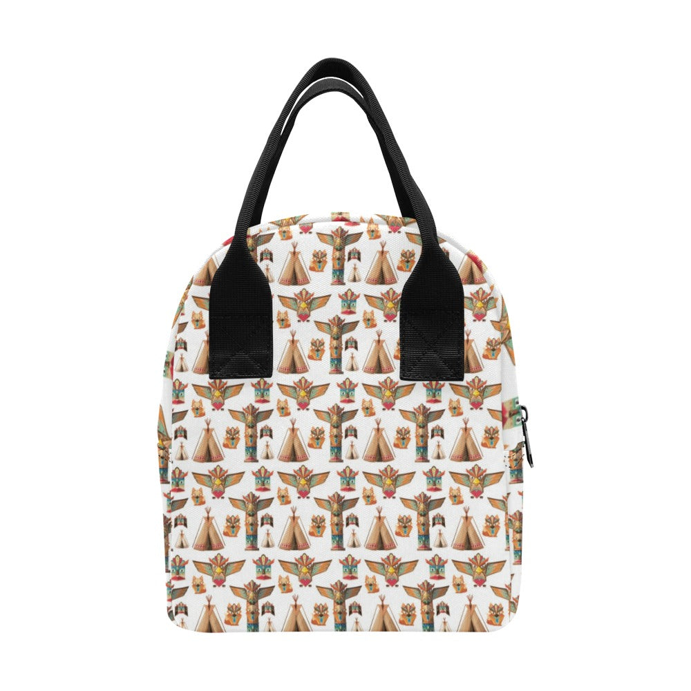 Totem Native Print Design LKS303 Insulated Lunch Bag