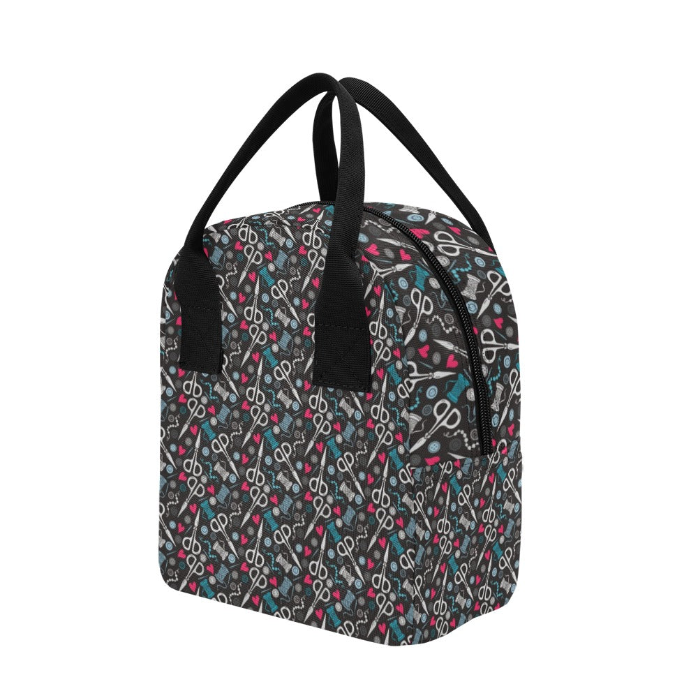 Sewing Equipment Print Design LKS305 Insulated Lunch Bag
