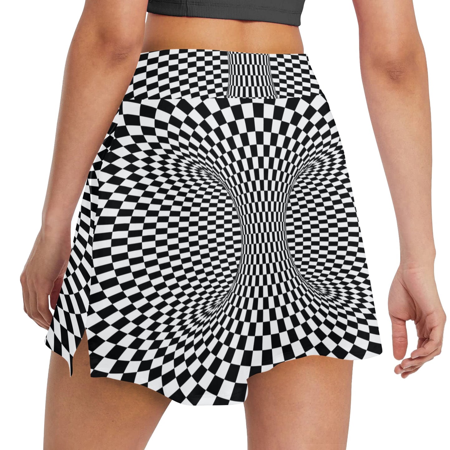 Optical illusion Projection Torus 17" Golf & Pickleball Skort with Pockets