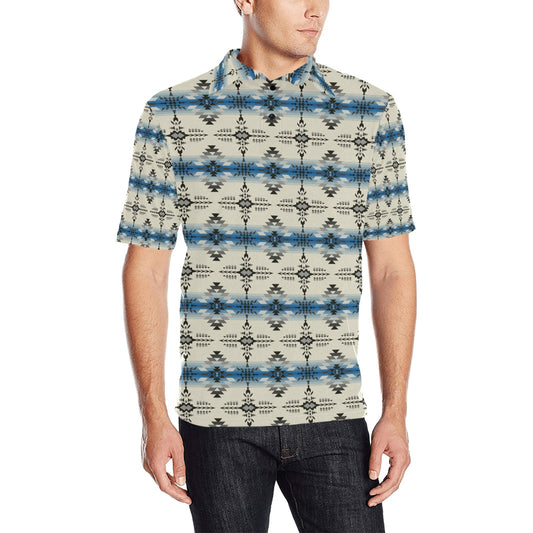 Southwest Pattern Print Design LKS304 Men Polo Shirt