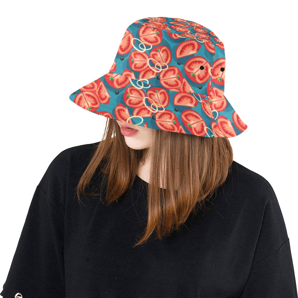 Tomato Print Design LKS301 Unisex Bucket Hat