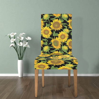 Sunflower Print Design LKS302 Dining Chair Slipcover
