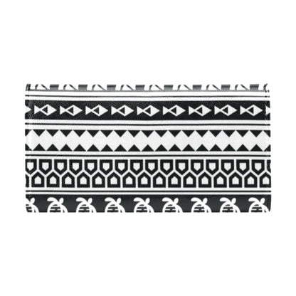 Samoan Pattern Print Design LKS303 Women's Trifold Wallet